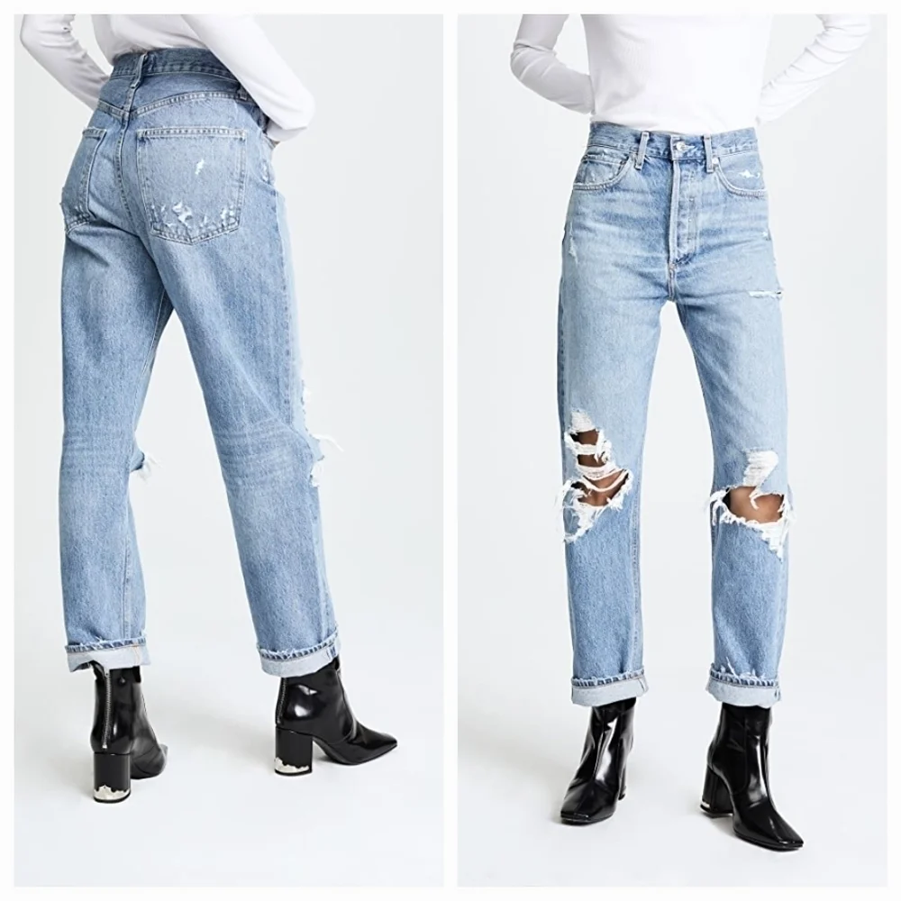 Agolde 90s Mid Rise Loose Fit Jean in Fall Out size 23 NWT